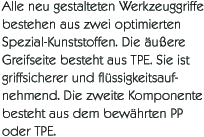 Kunststoff-Werkzeuggriffe